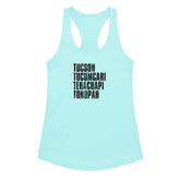 Outlaw at a Western Crossroad women's music tank top cancun